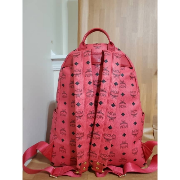 Authentic MCM Visetos Sprinkle Stud Large Backpack - Picture 9 of 11